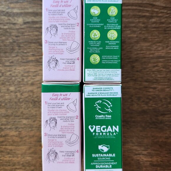 GARNIER Whole Blends Shampoo Bar Oat Delicacy Lot of 4 BNIP - Picture 3 of 6